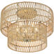 Bungalow Heaven 5 Light 20 inch Soft Brass Flush Mount Ceiling Light